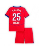 Paris Saint-Germain Nuno Mendes #25 Kolmaspaita Lasten 2025-26 Lyhythihainen (+ shortsit)